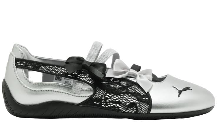 PUMA SPEEDCAT BALLET LACES SILVER BLACK