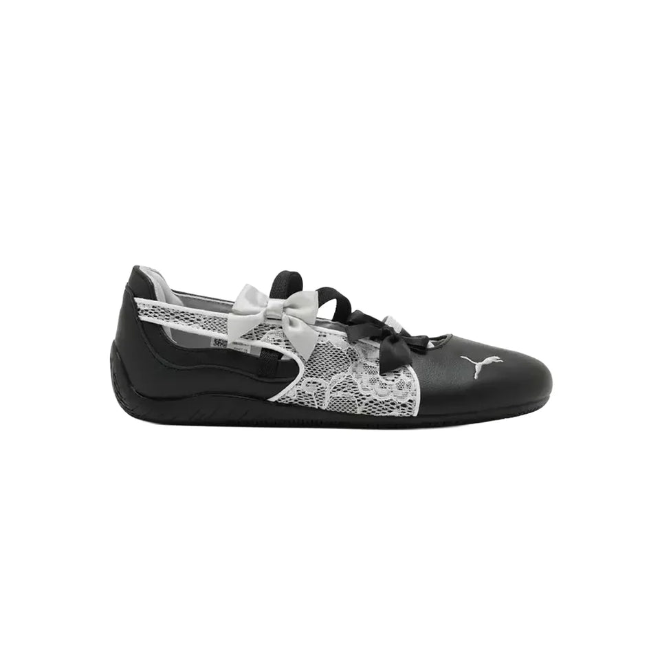 PUMA SPEEDCAT BALLET LACES BLACK WHITE WOMENS - Calzado de mujer y hombre