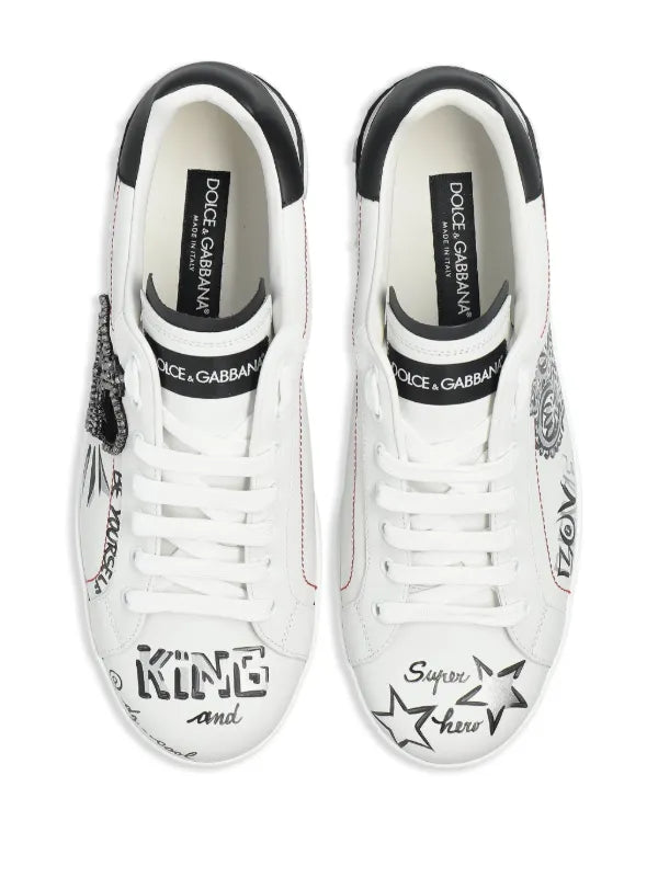 Dolce & Gabbana tenis con parche del logo