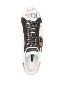 Dolce & Gabbana tenis Portofino con eslogan estampado