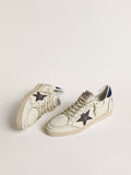 Golden Goose tenis Ball Star Beige estrella café talón azul