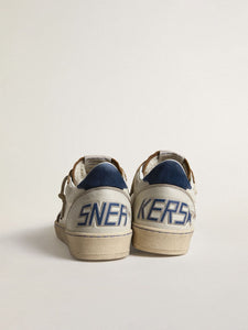 Golden Goose tenis Ball Star Beige estrella café talón azul