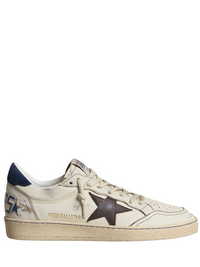 Golden Goose tenis Ball Star Beige estrella café talón azul