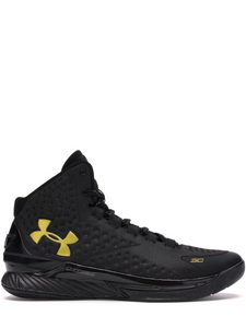 Under Armour Curry 1 Estandarte Negro y Dorado bota original