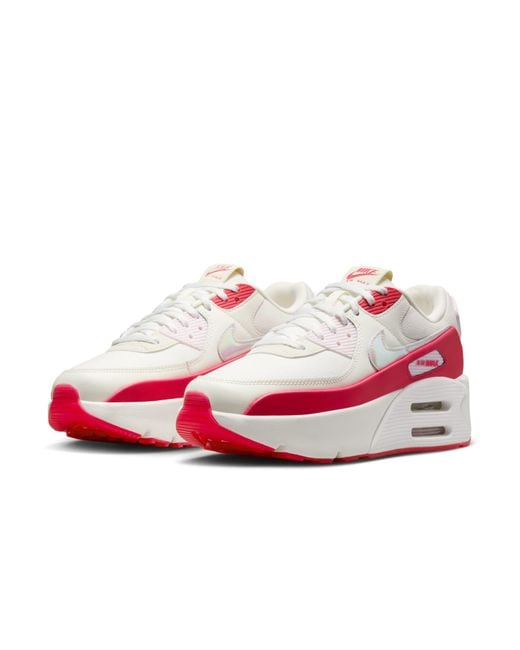 Nike Women's Red (Wmns) Air Max 90 Lv8 'Sail Siren' rosa Valentin - Calzado de mujer y hombre