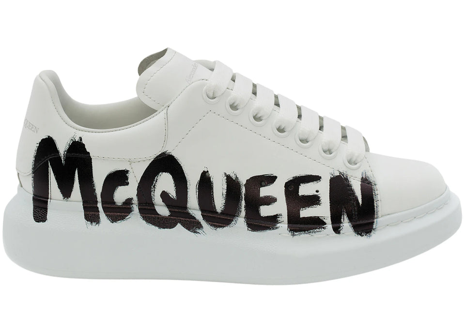 (G5) Alexander Mcqueen Blanco Negro GRAFFITI