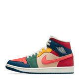 N373O Tenis Air Jordan 1 Mid Se Multicolor