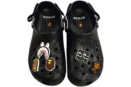 Crocs Classic Clog A Bathing Ape ABC Camo Black Bape (Friends & Family