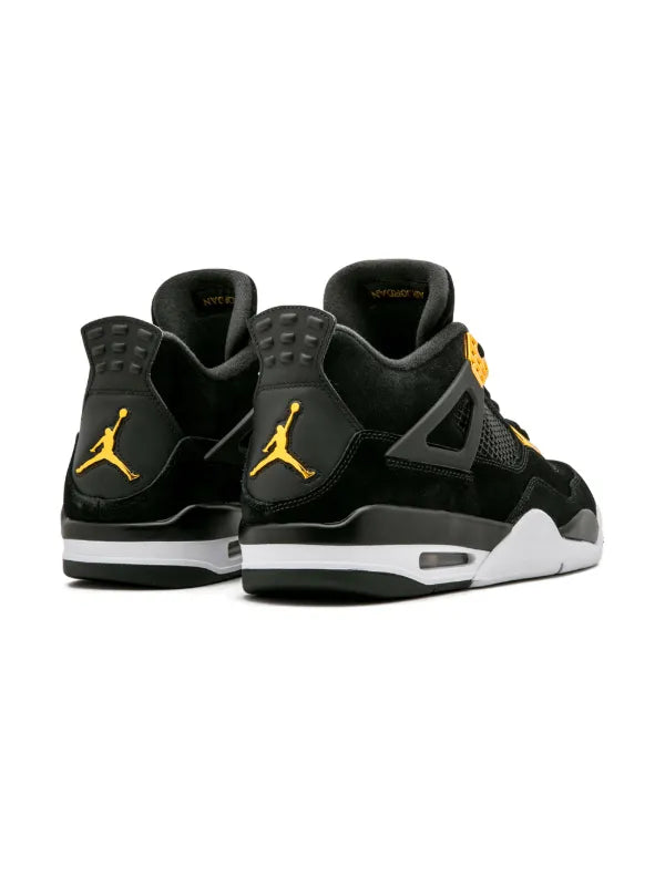 (G5) Jordan tenis Air Jordan 4 Retro Royalty negro suela blanca