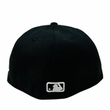 N373O Gorra SnapBack New Era Atlanta Braves Black On White 59FIFTY Cerrada negro blanco