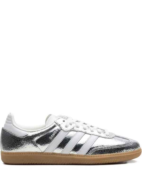 adidas tenis Samba OG "Silver Metallic Cracked Leather