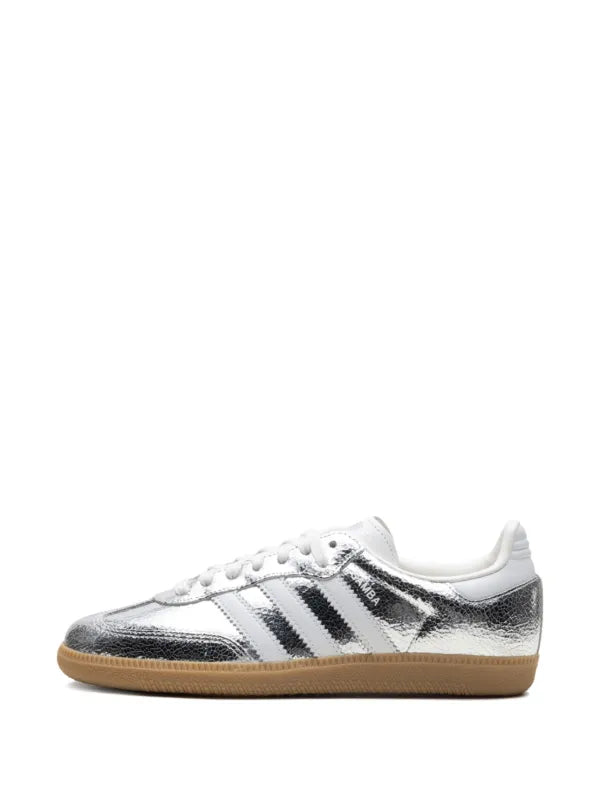 adidas tenis Samba OG "Silver Metallic Cracked Leather