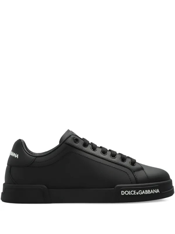 Dolce & Gabbana tenis bajos Portofino Piel negro
