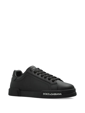 Dolce & Gabbana tenis bajos Portofino Piel negro