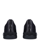 Zegna tenis bajos Triple Stitch negro total cocodrilo