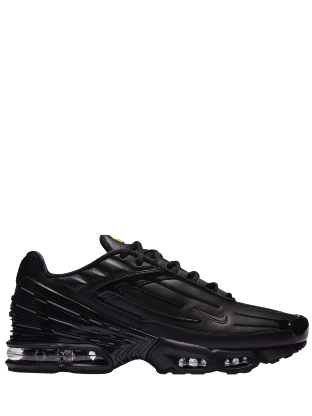 NIKE AIR MAX PLUS III LEATHER TENIS PIEL NEGRO