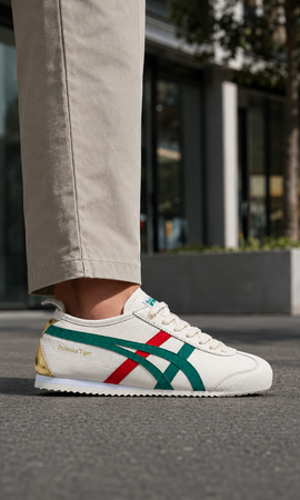 Onitsuka Tiger México 66 Abedul Kale Rojo Dorado