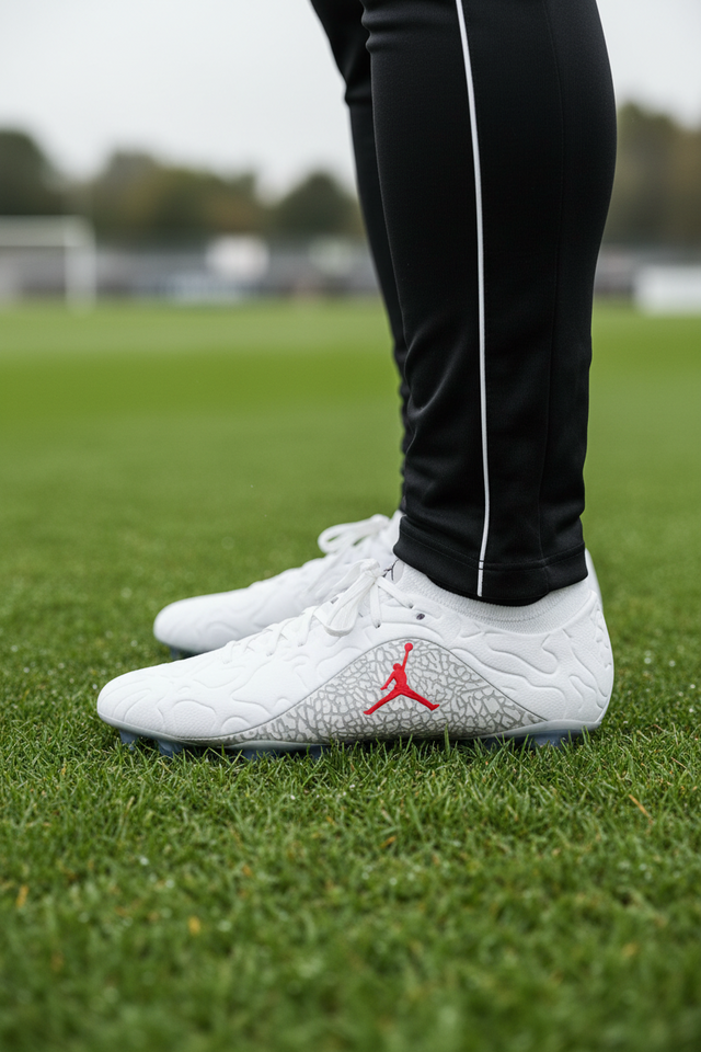 tenis de fútbol Nike Jordan Tiempo Maestro Elite SE en color vela e infrarrojo