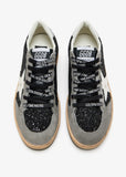 Golden Goose tenis Ball Star glitter negro