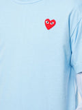 N372O COMME DES GARÇONS PLAYS Camiseta Heart de algodón con logo