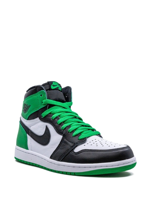 N372O Jordan tenis Air Jordan 1 High Verde Negro blanco