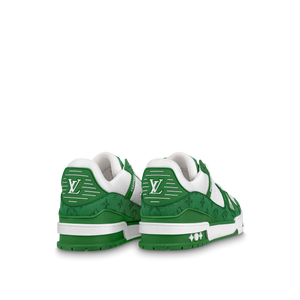 N372O TENIS LV TRAINER DENIM VERDE LOUIS VUITTON