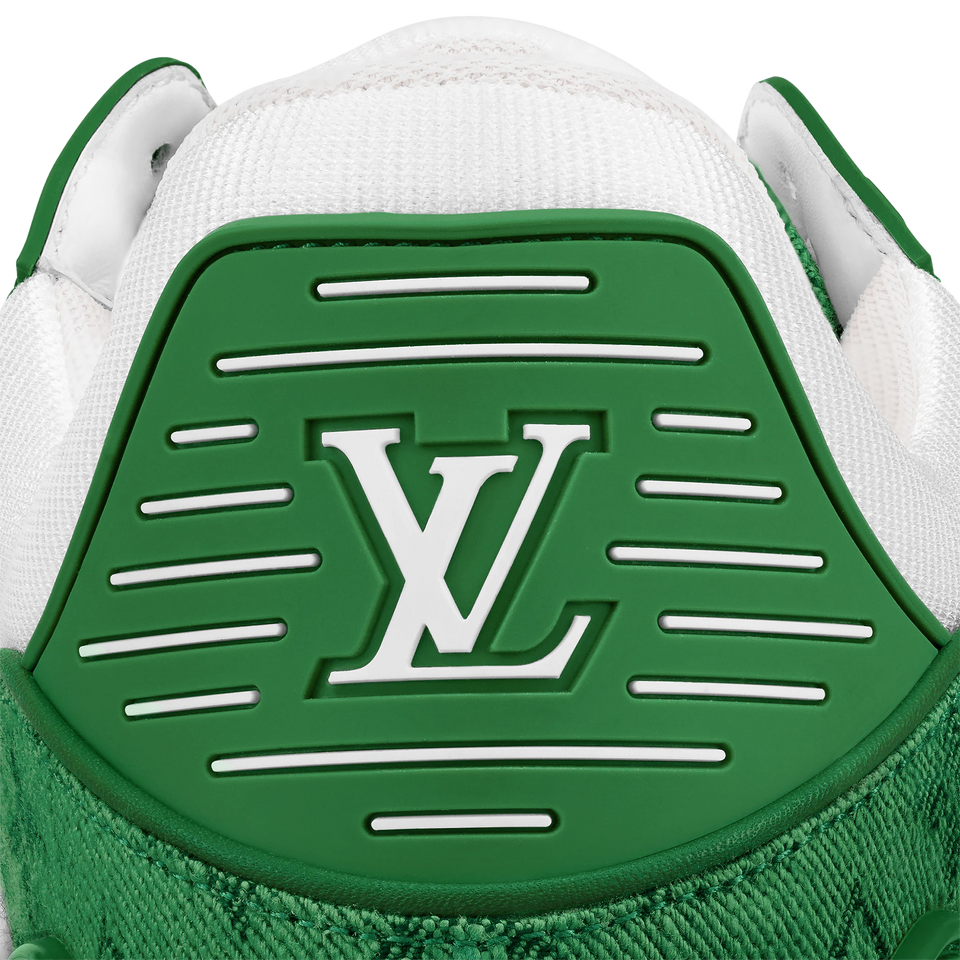 N372O TENIS LV TRAINER DENIM VERDE LOUIS VUITTON