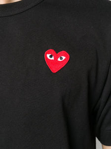 N372O COMME DES GARÇONS PLAYS Camiseta Heart de algodón con logo