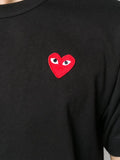 N372O COMME DES GARÇONS PLAYS Camiseta Heart de algodón con logo