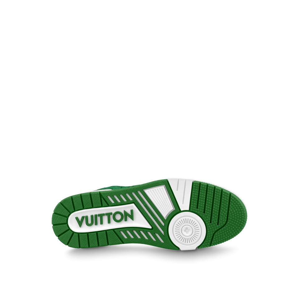 N372O TENIS LV TRAINER DENIM VERDE LOUIS VUITTON