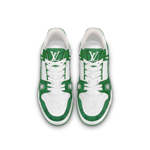 N372O TENIS LV TRAINER DENIM VERDE LOUIS VUITTON