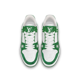N372O TENIS LV TRAINER DENIM VERDE LOUIS VUITTON