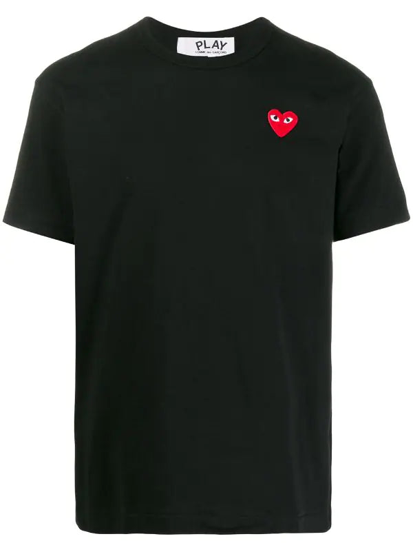 N372O COMME DES GARÇONS PLAYS Camiseta Heart de algodón con logo