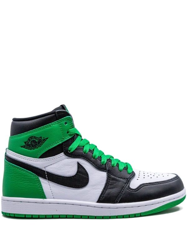 N372O Jordan tenis Air Jordan 1 High Verde Negro blanco