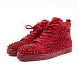 N372O  Christian Louboutin Rojo bota gamuza