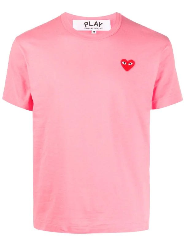 N372O COMME DES GARÇONS PLAYS Camiseta Heart de algodón con logo