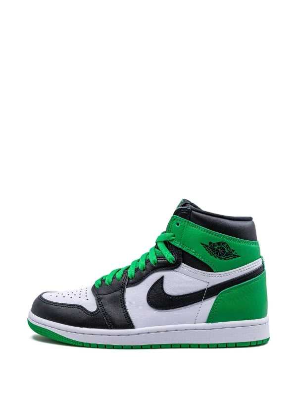 N372O Jordan tenis Air Jordan 1 High Verde Negro blanco