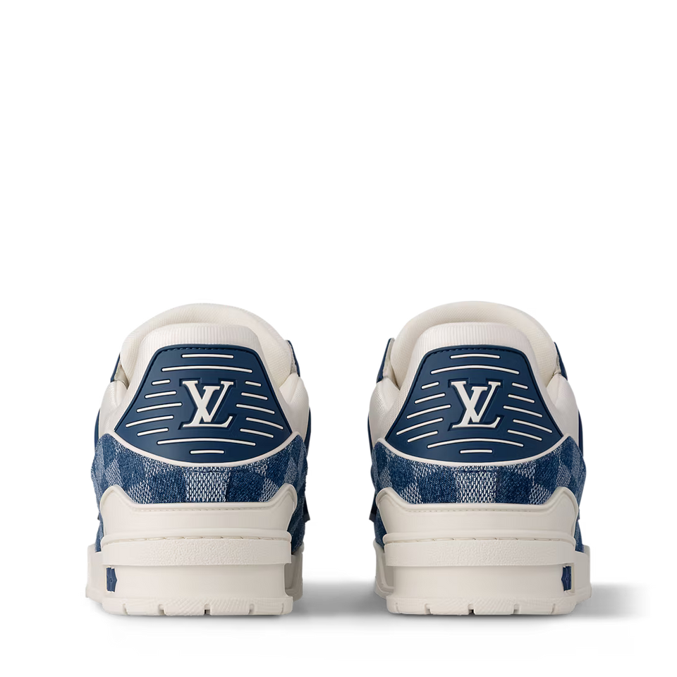 Louis Vuitton Trainer Azul con Cuadros