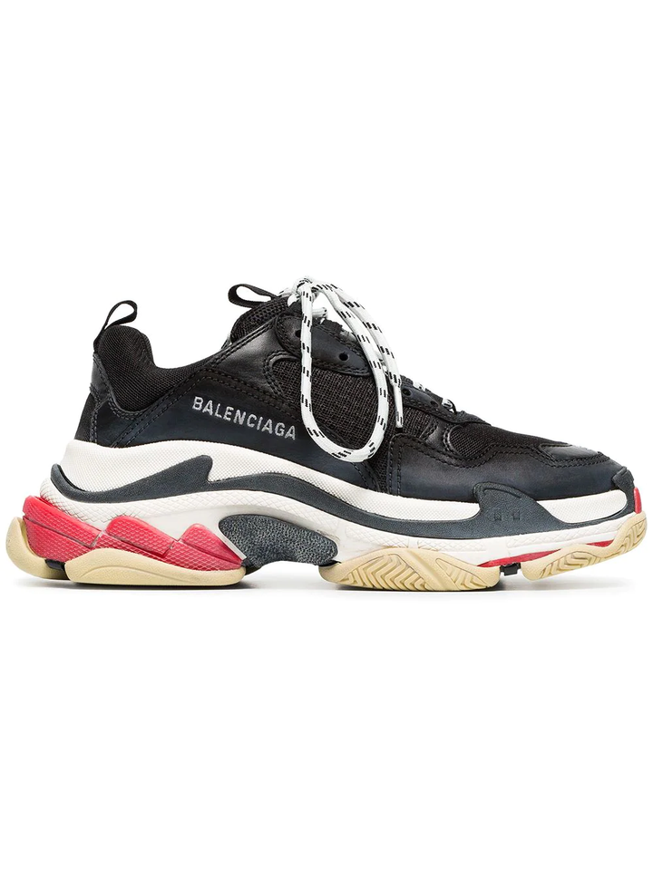 N372O Balenciaga tenis Triple S con agujetas