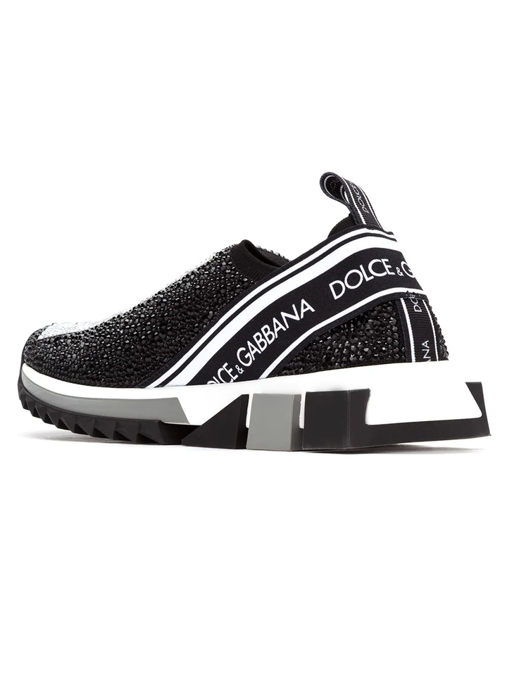 N370O Dolce & Gabbana tenis con logo y apliques