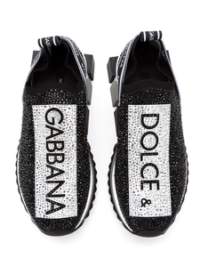 N370O Dolce & Gabbana tenis con logo y apliques