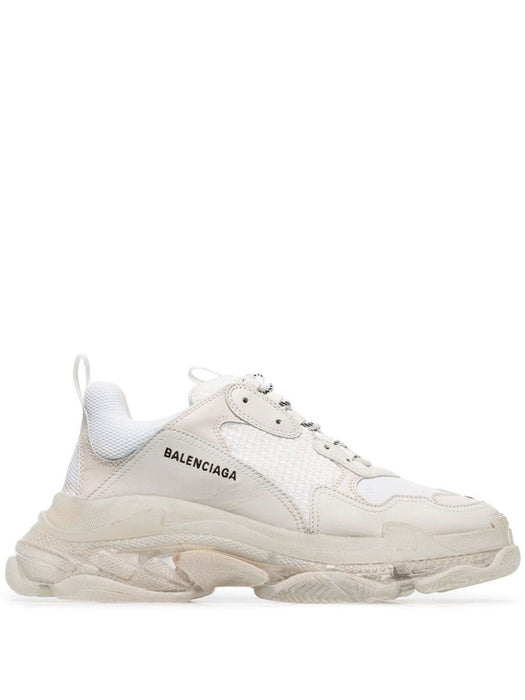 N372O Balenciaga tenis Triple S BEIGE suela transparente