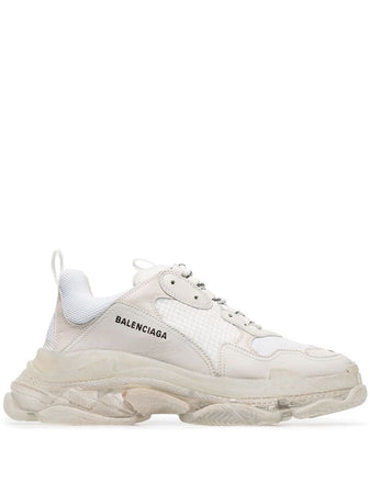 N372O Balenciaga tenis Triple S BEIGE suela transparente