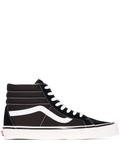 N370 Vans SK8 Hi SLIM zapatos de skate en blanco y negro GAMUZA PIEL