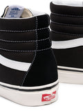 N370 Vans SK8 Hi SLIM zapatos de skate en blanco y negro GAMUZA PIEL