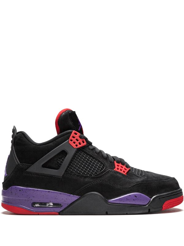 N372O Jordan tenis Air Jordan 4 Retro raptors negro rojo morado– INEEDTENIS