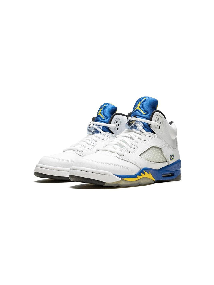 N370O Jordan 5 laney blanco azul