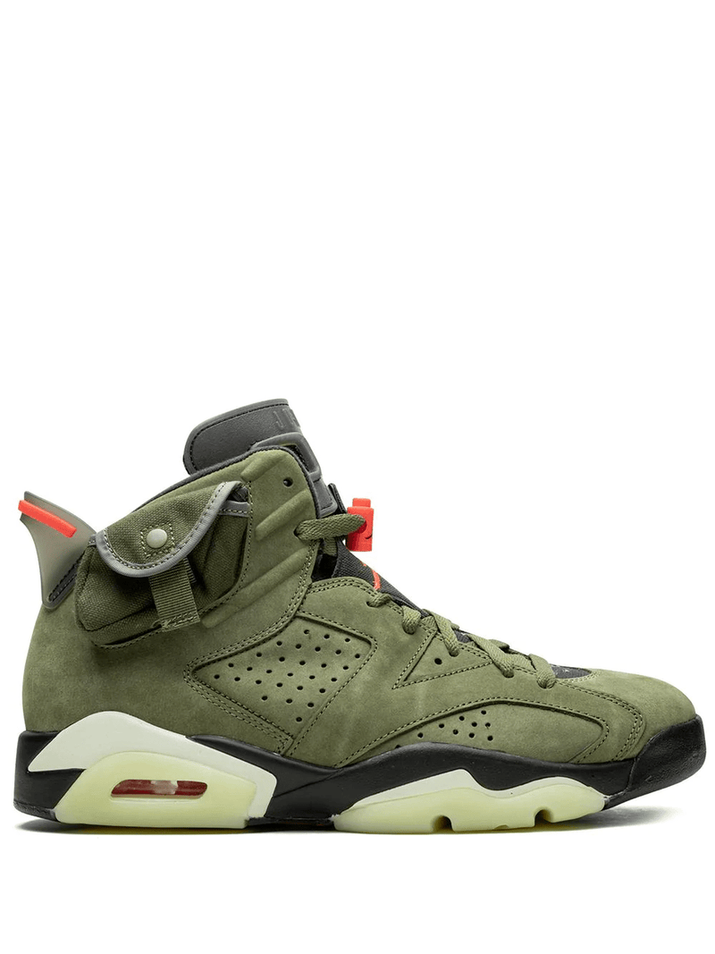 N372O jordan 6 cactus jack verde militar Jordan tenis Air Jordan 6