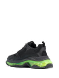 N370O Balenciaga tenis Triple S NEGRO VERDE