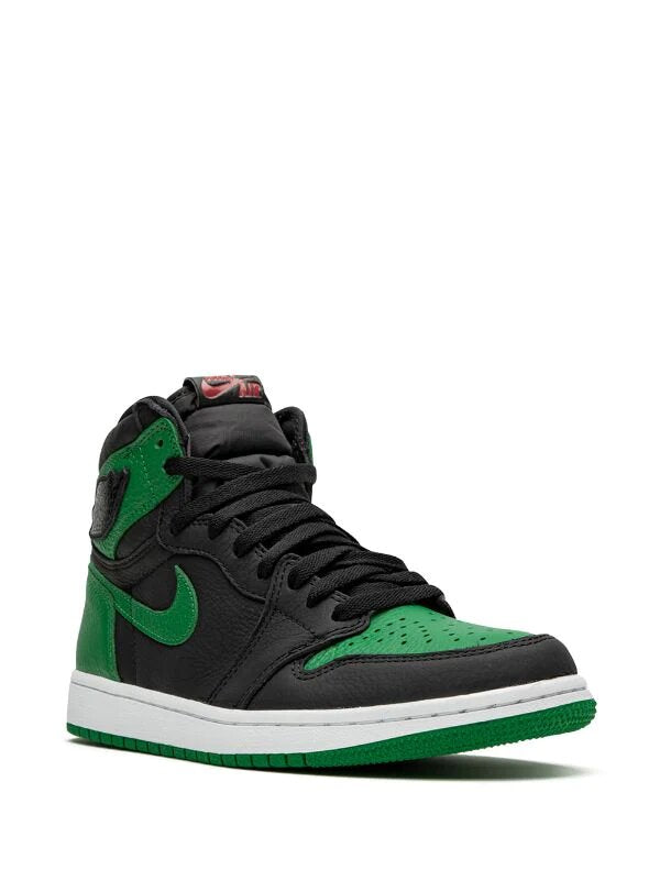 N372O Jordan 1 Retro High Pine Green Black VERDE NEGRO 2.0